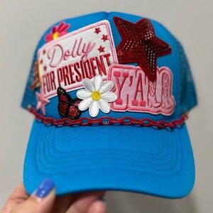 Custom Dolly Parton trucker hat